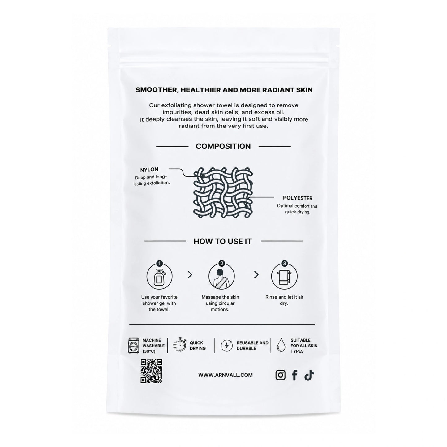 Serviette exfoliante Arnvall
